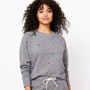 Lou & Grey Heart Emoji Sweatshirt Small